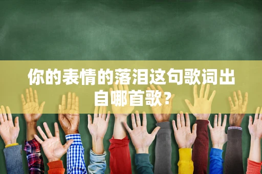 你的表情的落泪这句歌词出自哪首歌？