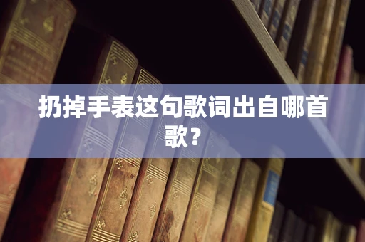 扔掉手表这句歌词出自哪首歌？