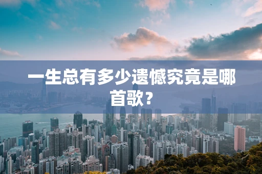 一生总有多少遗憾究竟是哪首歌？