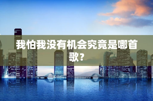 我怕我没有机会究竟是哪首歌？