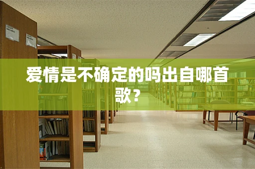爱情是不确定的吗出自哪首歌？