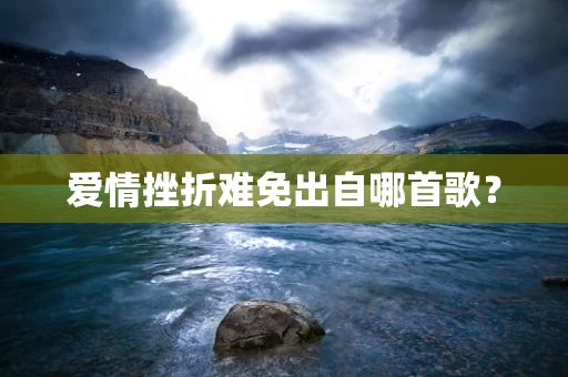 爱情挫折难免出自哪首歌？
