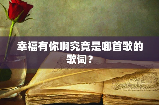 幸福有你啊究竟是哪首歌的歌词？