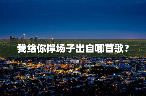 我给你撑场子出自哪首歌？
