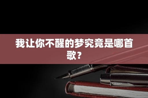 我让你不醒的梦究竟是哪首歌？