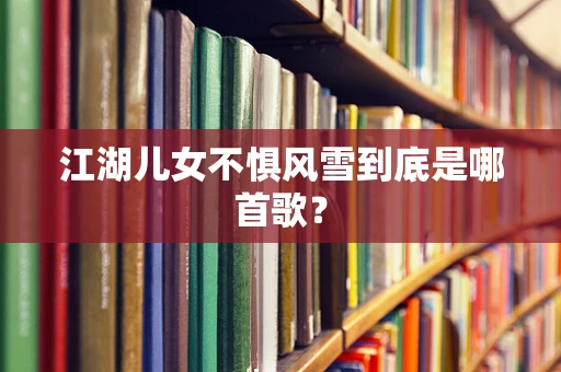 江湖儿女不惧风雪到底是哪首歌？