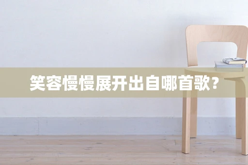 笑容慢慢展开出自哪首歌？