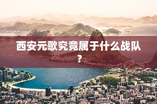 西安元歌究竟属于什么战队？