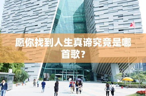 愿你找到人生真谛究竟是哪首歌？