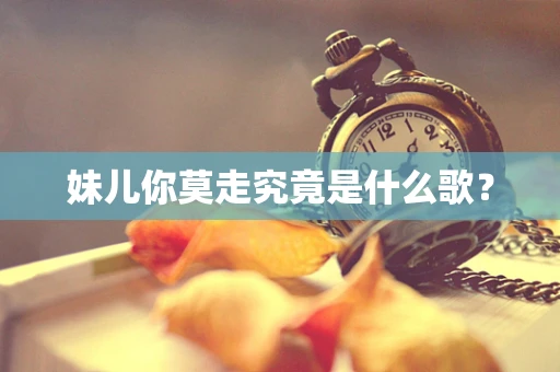 妹儿你莫走究竟是什么歌？