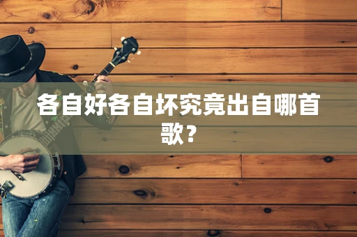 各自好各自坏究竟出自哪首歌？
