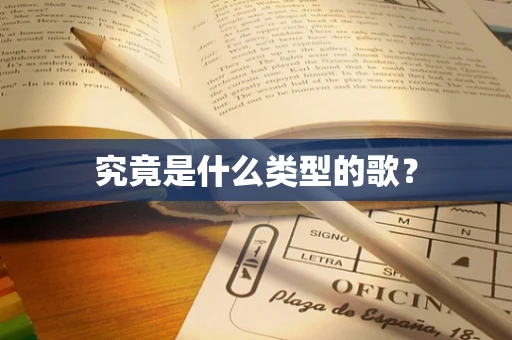 究竟是什么类型的歌？