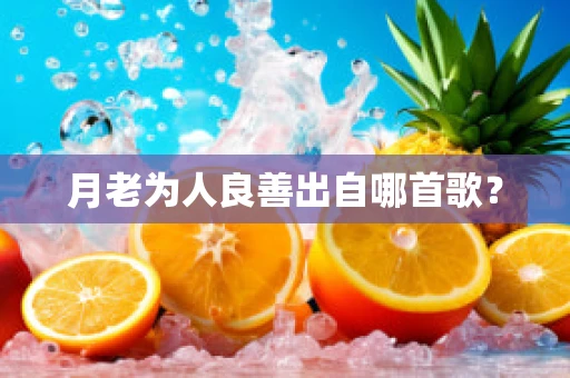 月老为人良善出自哪首歌？