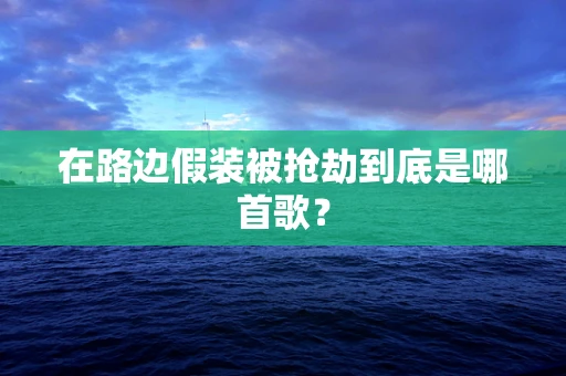 在路边假装被抢劫到底是哪首歌？