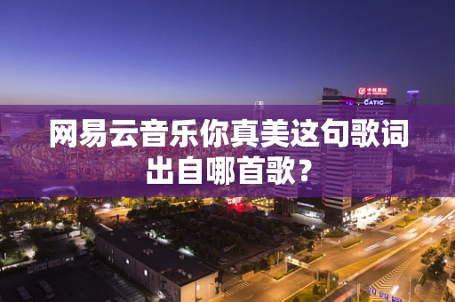 网易云音乐你真美这句歌词出自哪首歌？