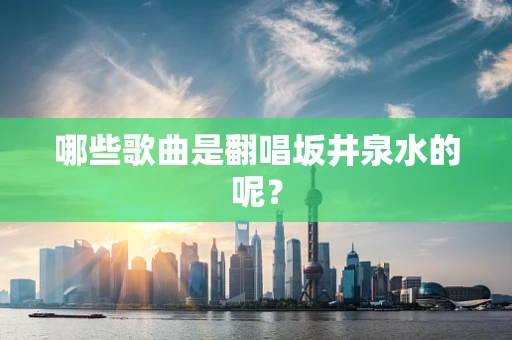 哪些歌曲是翻唱坂井泉水的呢？