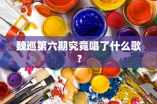 魏巡第六期究竟唱了什么歌？