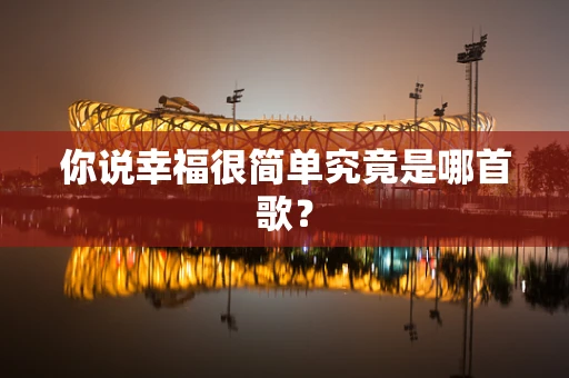 你说幸福很简单究竟是哪首歌？