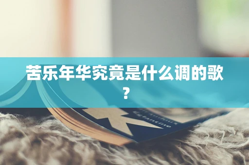 苦乐年华究竟是什么调的歌？