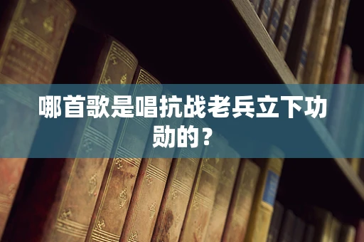 哪首歌是唱抗战老兵立下功勋的？
