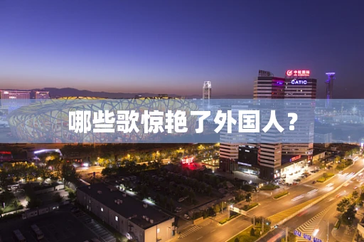 哪些歌惊艳了外国人？