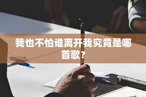 我也不怕谁离开我究竟是哪首歌？