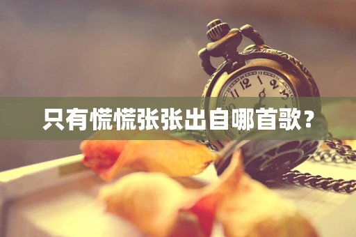 只有慌慌张张出自哪首歌？