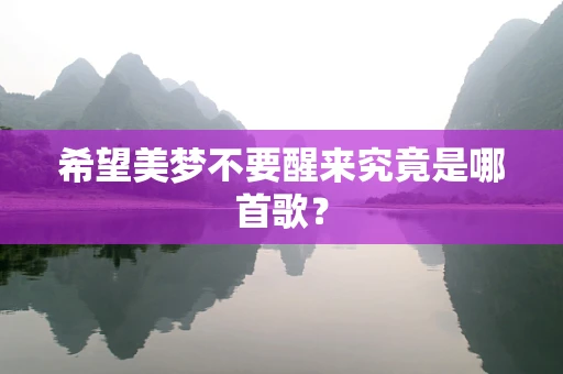 希望美梦不要醒来究竟是哪首歌？