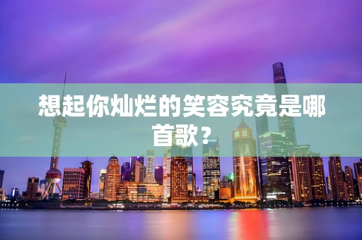 想起你灿烂的笑容究竟是哪首歌？
