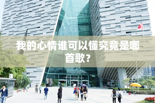 我的心情谁可以懂究竟是哪首歌？