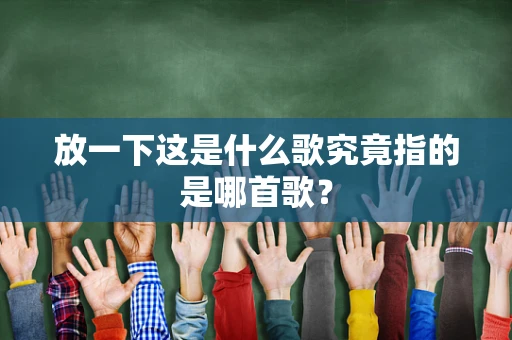 放一下这是什么歌究竟指的是哪首歌？