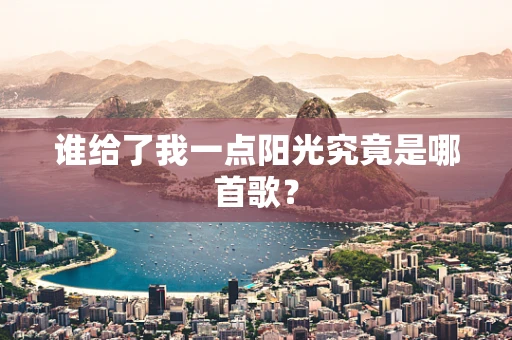 谁给了我一点阳光究竟是哪首歌？