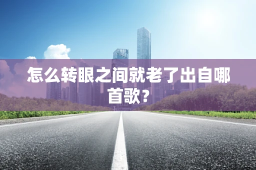 怎么转眼之间就老了出自哪首歌？
