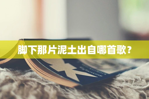 脚下那片泥土出自哪首歌？