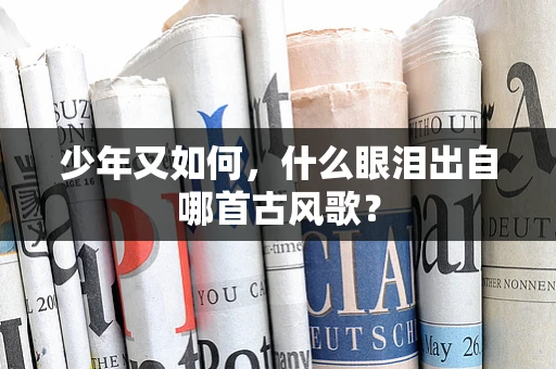 少年又如何，什么眼泪出自哪首古风歌？