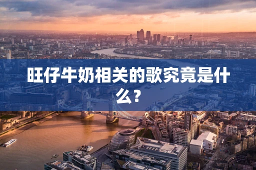 旺仔牛奶相关的歌究竟是什么？