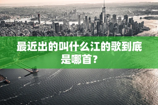 最近出的叫什么江的歌到底是哪首？