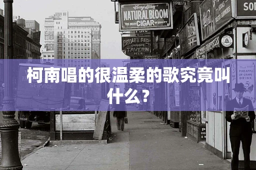 柯南唱的很温柔的歌究竟叫什么？