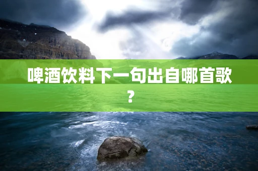 啤酒饮料下一句出自哪首歌？