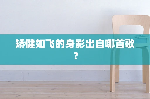 矫健如飞的身影出自哪首歌？