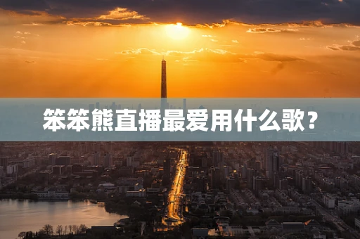 笨笨熊直播最爱用什么歌？