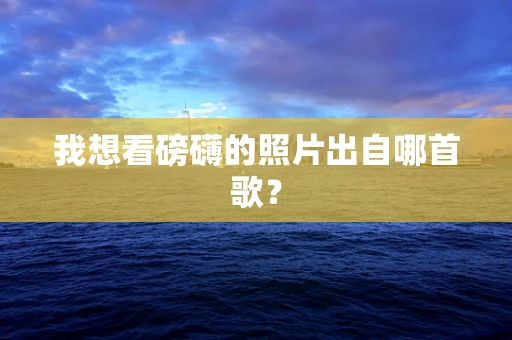 我想看磅礴的照片出自哪首歌？