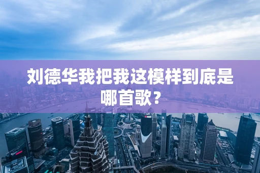 刘德华我把我这模样到底是哪首歌？