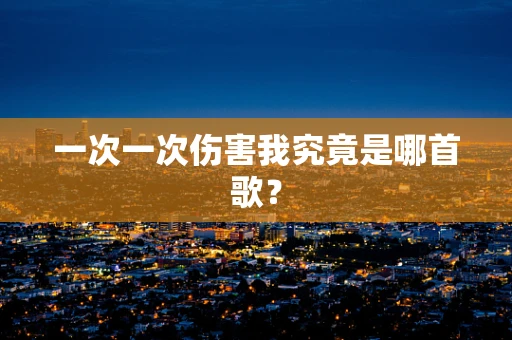 一次一次伤害我究竟是哪首歌？