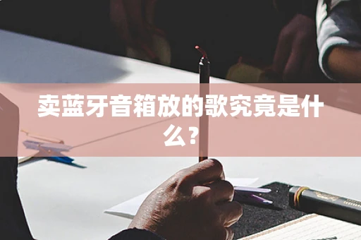 卖蓝牙音箱放的歌究竟是什么？