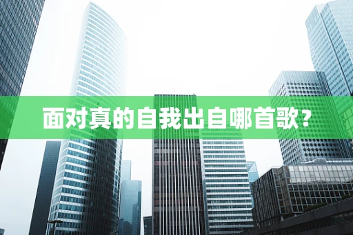 面对真的自我出自哪首歌？