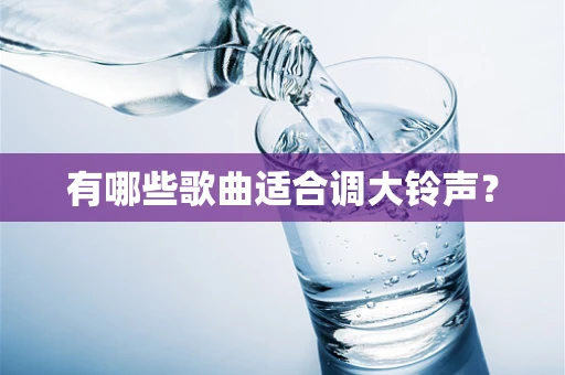 有哪些歌曲适合调大铃声？