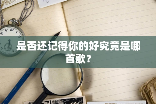 是否还记得你的好究竟是哪首歌？