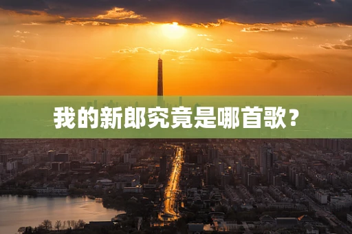 我的新郎究竟是哪首歌？
