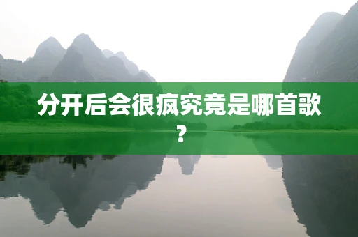 分开后会很疯究竟是哪首歌？